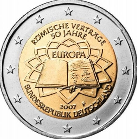 Deutschland 2€ Römische Verträge 2007 (5 Buchstaben)