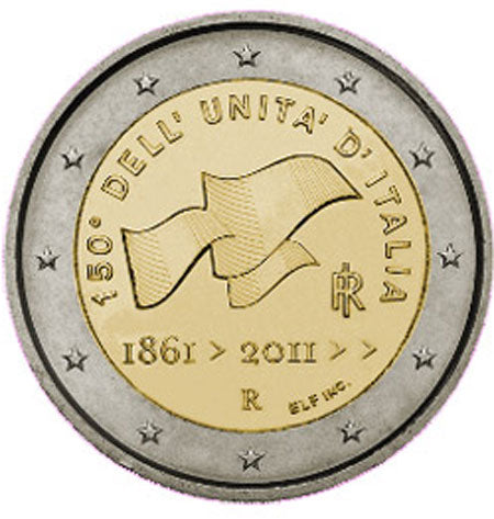 Italien 2€ Jahrestag der italienischen Wiedervereinigung 2011