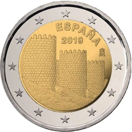 Spanien 2€ Stadt Avila 2019