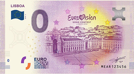 Schein 0 € Eurovision Festival in Portugal