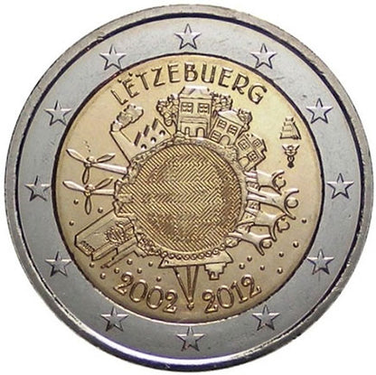 Luxemburg 2 € 10 Jahre Euro 2012
