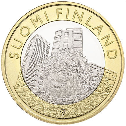 Finnland 5€ Uusimaa Porcupine 2015